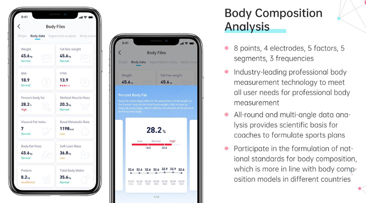 Body composition analyzer scale